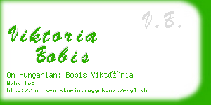 viktoria bobis business card